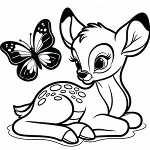 Bambi And Butterfly