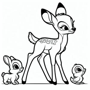 Faline, Bambi và Thumper