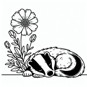 Sleeping badger Flower