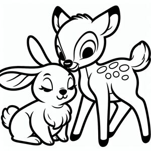 Bambi và thỏ