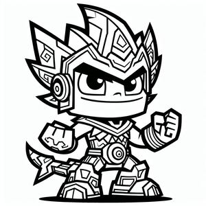 A drawing of a character from the video game overwatch