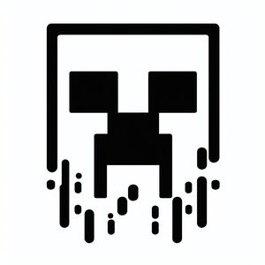 A black and white picture of a square object