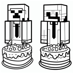 A black and white image of a cake