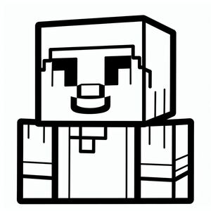 A black and white drawing of a cube