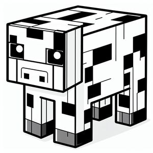 A black and white drawing of a robot
