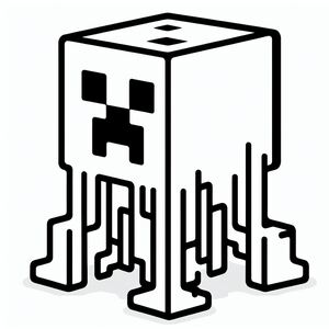 A black and white image of a cube with a cross on it