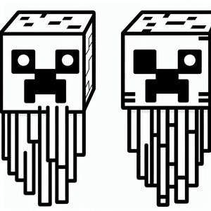 A drawing of a cube with a cross on it