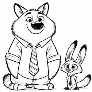 The fox and the hound coloring pages