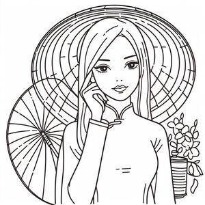Vietnamese women wear beautiful hats