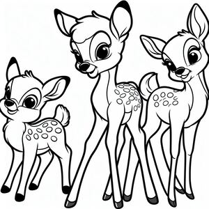 A group of deers standing next to each other