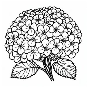 A black and white drawing of a flower 4