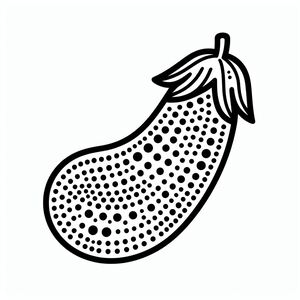Một bản vẽ đen trắng của một quả lựu
