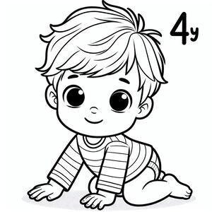 1-year-old boy crawling