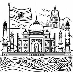Church paintings in India in simple style