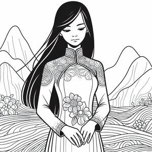 Vietnamese girls in ao dai