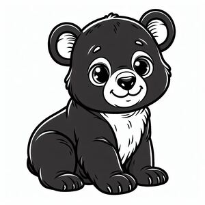 Asia black bear