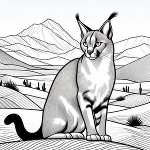 Caracal Desert Wild Cat 2