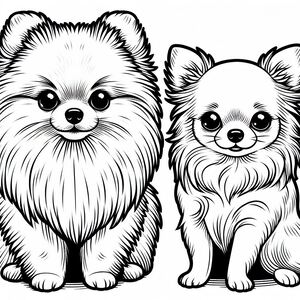 Pomeranian Dog and Chihuahua 2