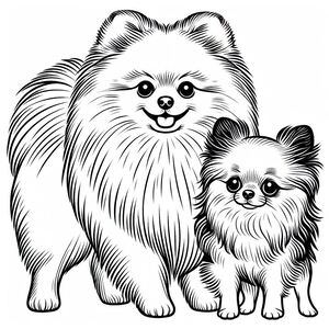 Pomeranian Dog and Chihuahua 3
