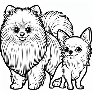 Pomeranian Dog and Chihuahua 4