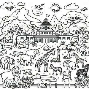 The zoo has all kinds of animals and operators 