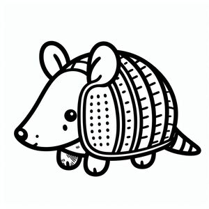 Cartoon Armadillo 2