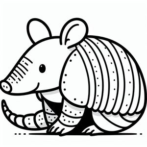 Cartoon Armadillo 3