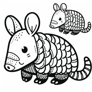Cartoon Armadillo 4