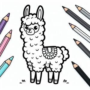 Cartoon Llama 1
