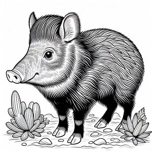Javelina Peccaries Wild Pigs 1