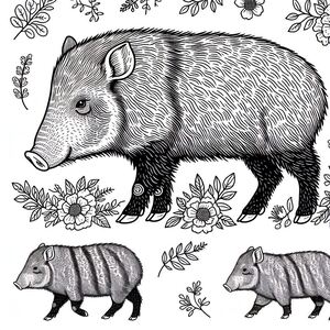Javelina Peccaries Wild Pigs 4
