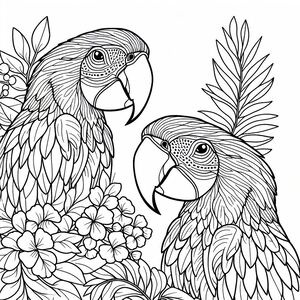 Two Scarlet Macaws 2