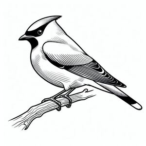Đậu tuyết tùng Waxwing 4