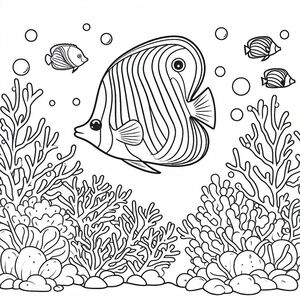 Butterflyfish Enjoying Coral Reef 2