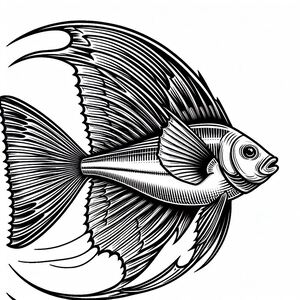 Sailfin Flying Fish And Common Atlantic Flying... 1