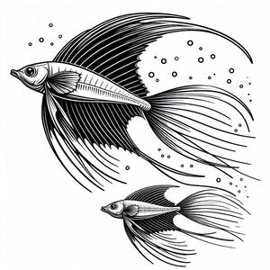 Sailfin Flying Fish And Common Atlantic Flying... 3