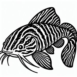 Striped Raphael Catfish (Platydoras Armatulus) 4