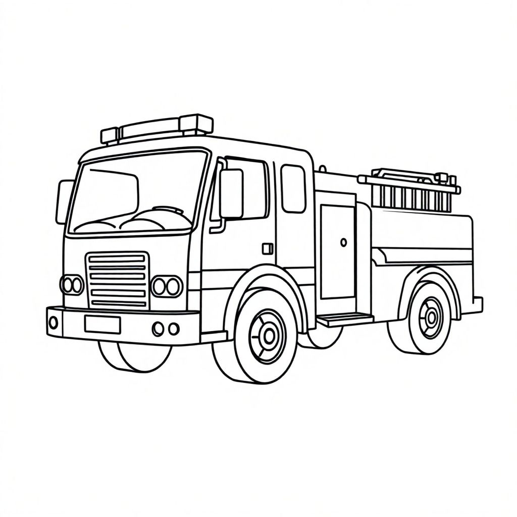 modern fire truck