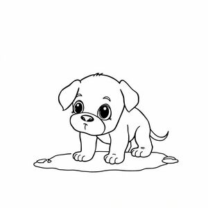 The dog was injured, his whole body was wet, dragging on the road
