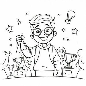 a student take part in a competition