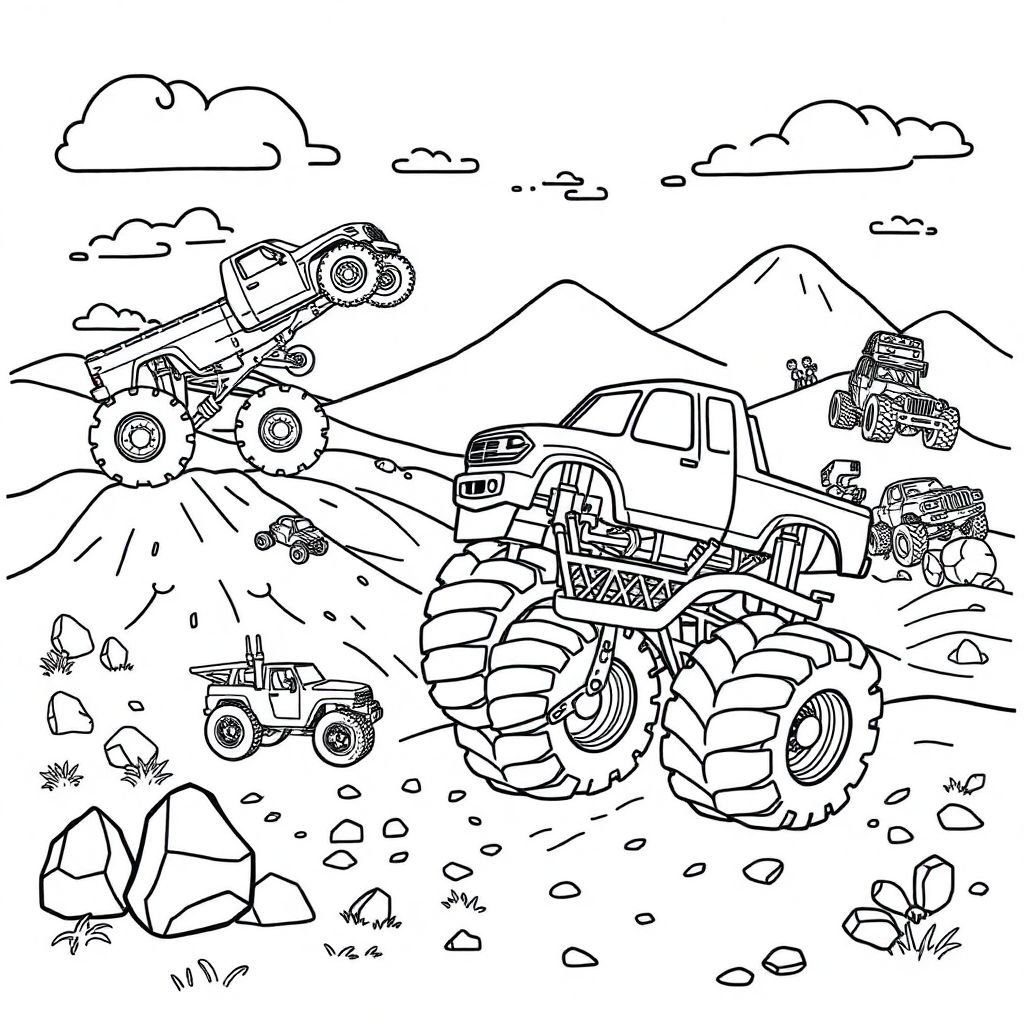 monster truck scene