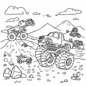 monster truck scene