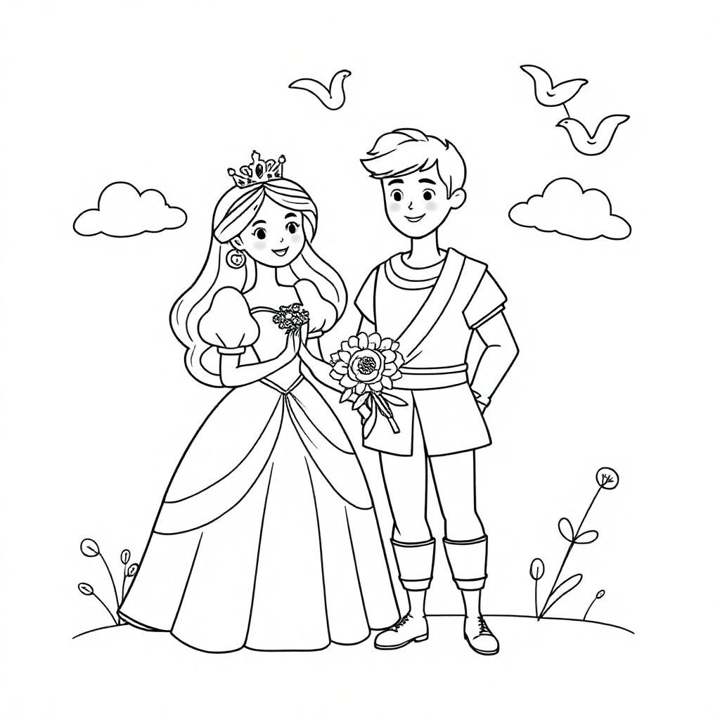 A princess with a prince
