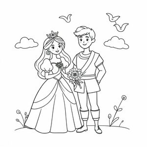 A princess with a prince