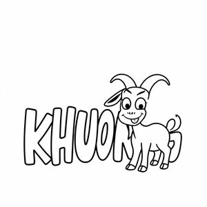 Big text "KHUONG" and a goat