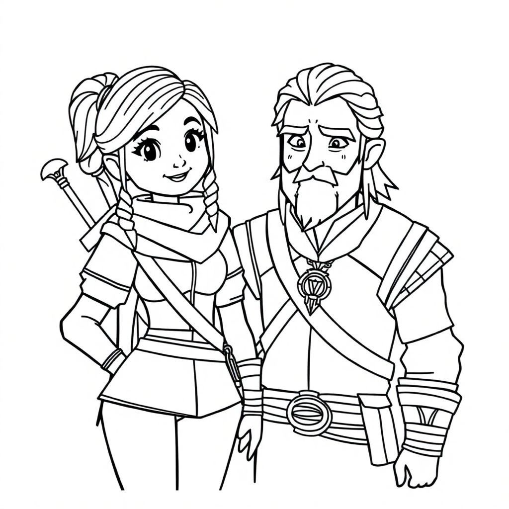 Ciri và Geralt