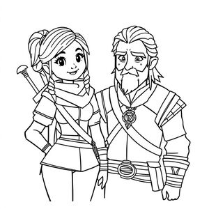 Ciri và Geralt