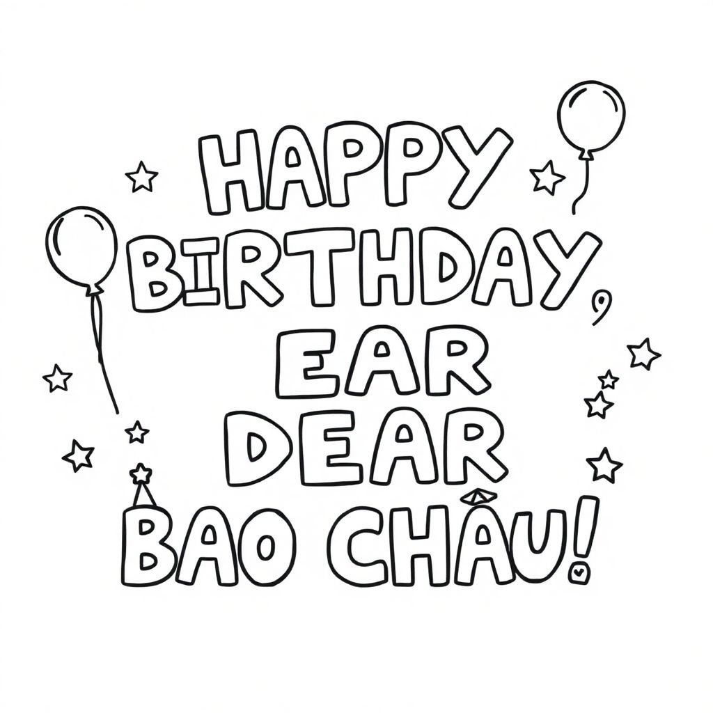 HAPPY BIRTHDAY, DEAR BAO CHAU!