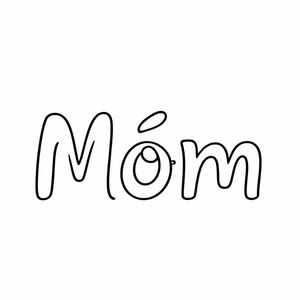 generate a word "Móm" 