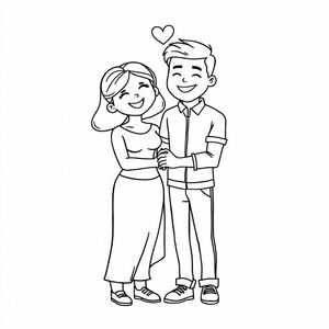 The couple loves each other
